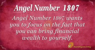 Angel Number 1807