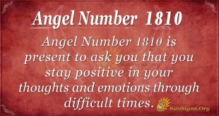 Angel Number 1810
