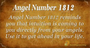 Angel Number 1812