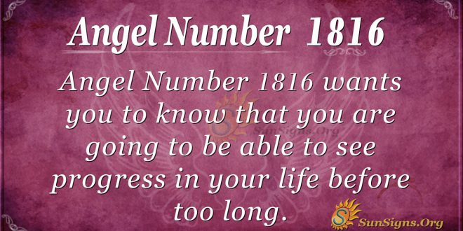 Angel Number 1816