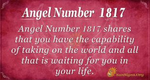 Angel Number 1817