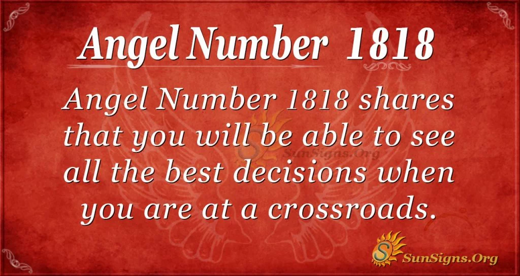 Numéro d'ange 1818
