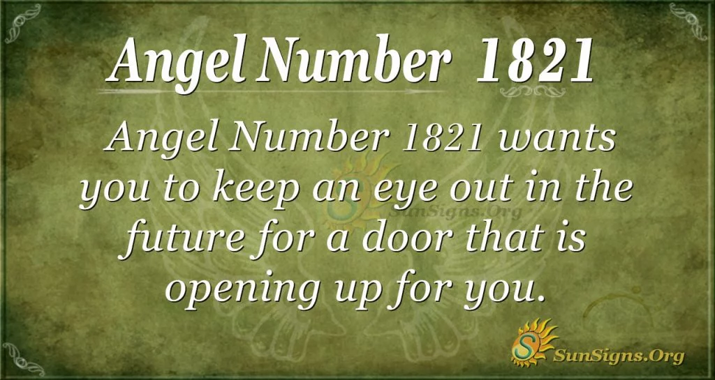 Angel Number 1821