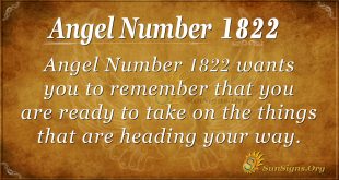 Angel Number 1822