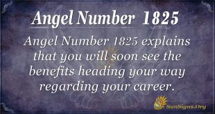 Angel Number 1825