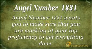 Angel Number 1831