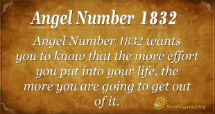 Angel Number 1832