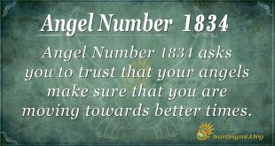 Angel number 1834