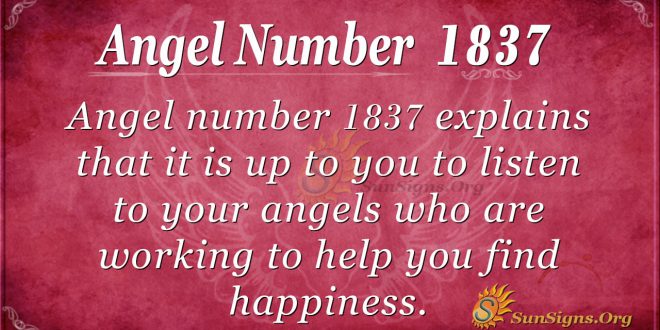 Angel Number 1837