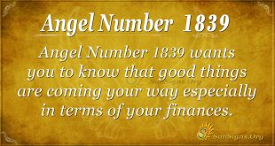 Angel Number 1839