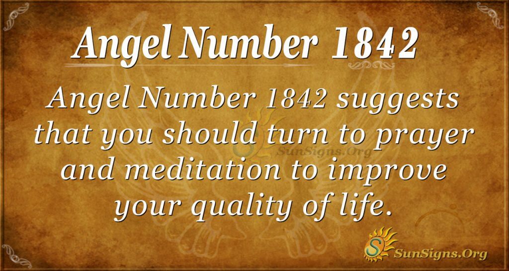 Angel number 1842