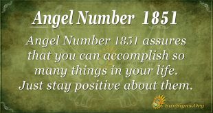 Angel number 1851