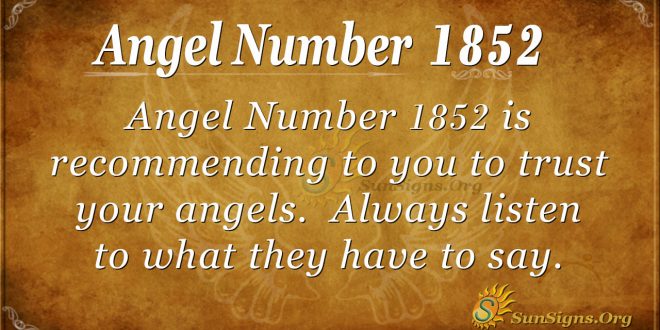Angel number1852