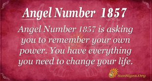 Angel Number 1857