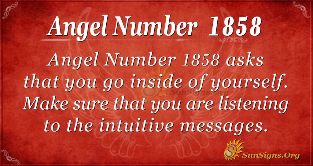 Angel Number 1858