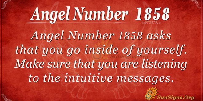Angel Number 1858