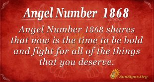 Angel Number 1868