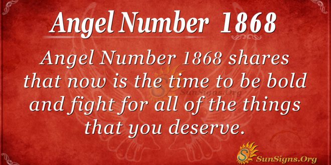 Angel Number 1868