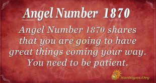 Angel Number 1870