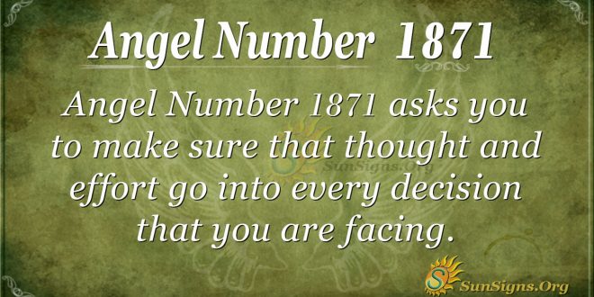 Angel Number 1871