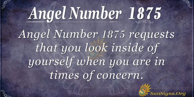 Angel number 1875