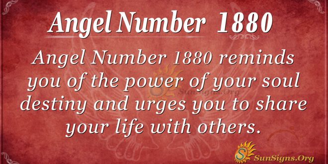 Angel Number1880