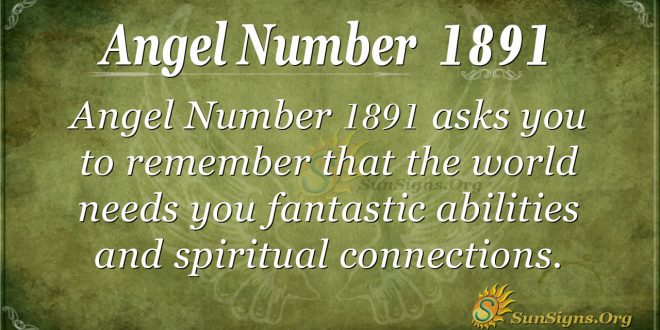 Angel Number 1891