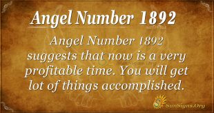 Angel Number 1892