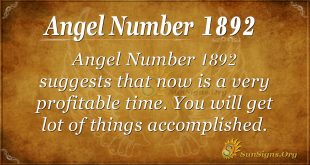 Angel Number 1892