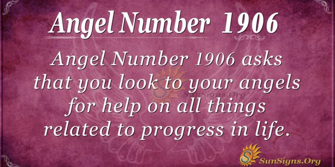 Angel Number 1906
