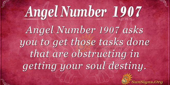 Angel Number 1907
