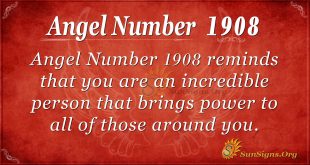 Angel Number 1908