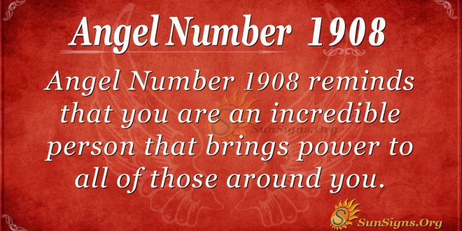 Angel Number 1908