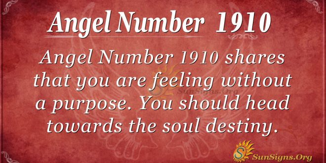 Angel Number 1910