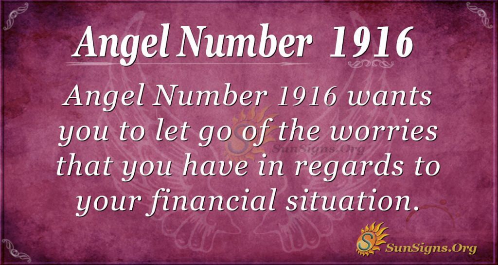 Angel Number 1916