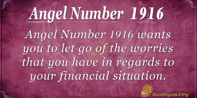 Angel Number 1916