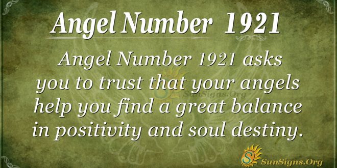 Angel Number 1921