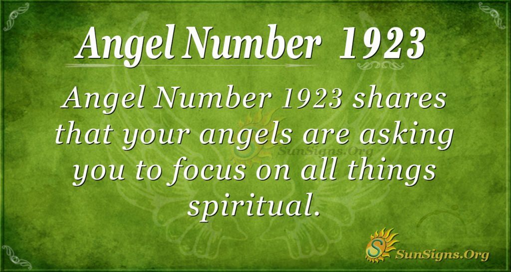 Angel number 1923