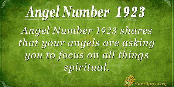 Angel number 1923