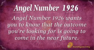 Angel Number 1926