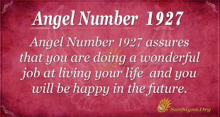 Angel Number 1927