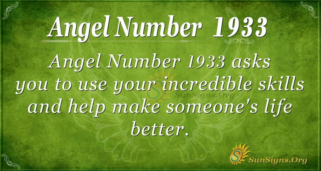 Angel Number 1933