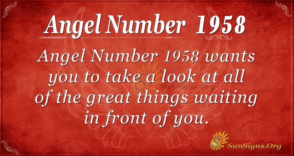 Angel Number 1958