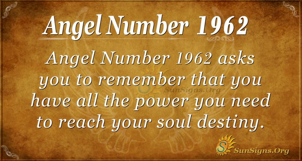 Angel Number 1962