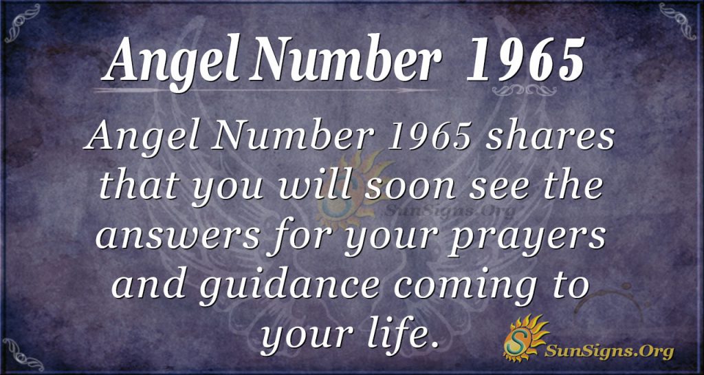 Angel Number 1965