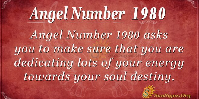 Angel Number 1980