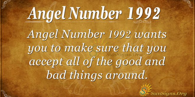 Angel Number 1992