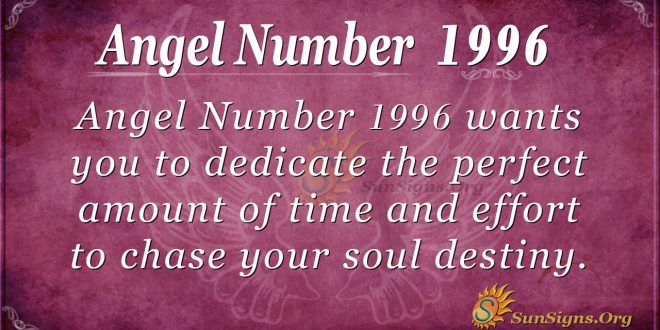 Angel Number 1996