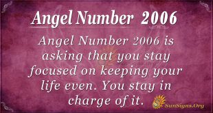 Angel Number 2006