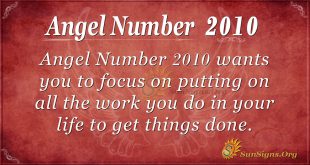 Angel Number 2010